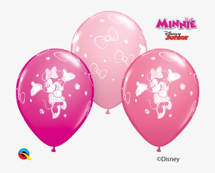 Minnie Mouse Assorted Pinks 11" Latex Balloons - Minnie Mouse Latex Balloons 6s, transparent png