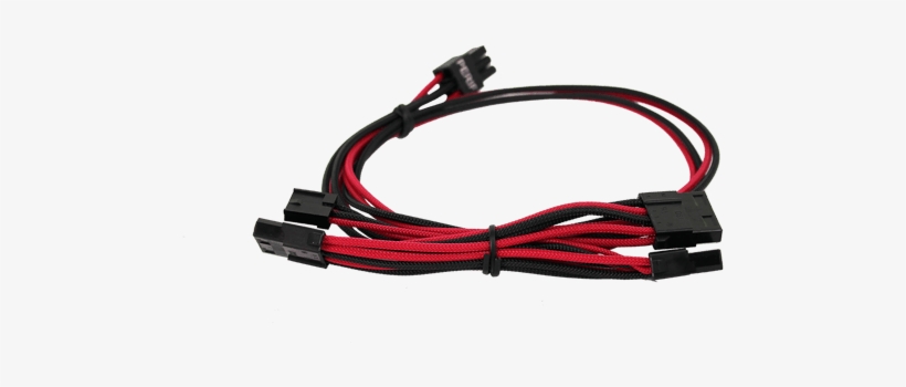 450-650 G2/g3/gp/gm/p2/pq/t2 Red/black Power Supply - Red/black Sleeved Cables For Evga 550-650 G2/p2/t2, transparent png