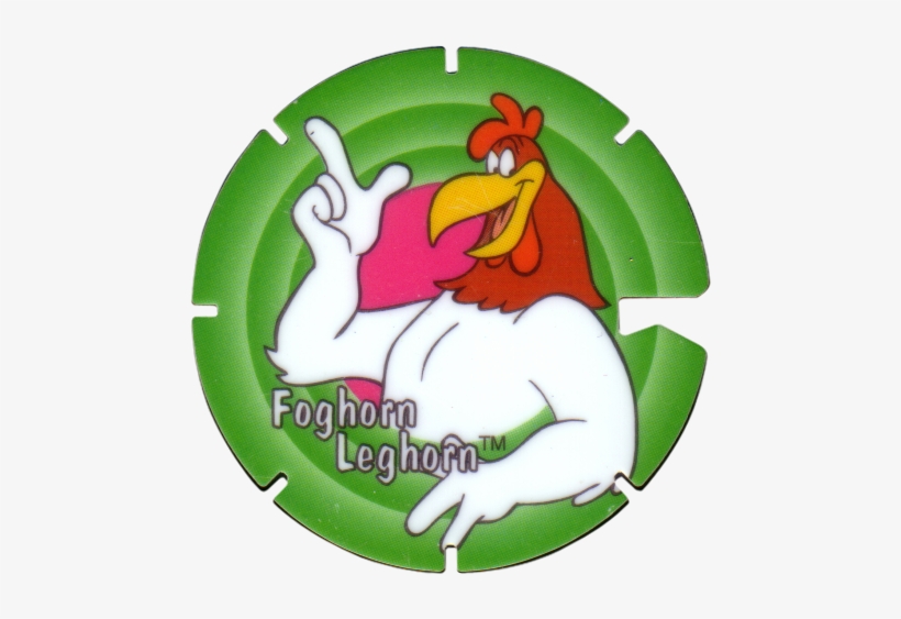 Tazos > Series 1 > 101 140 Looney Tunes Techno 117 - Foghorn Leghorn Logo, transparent png