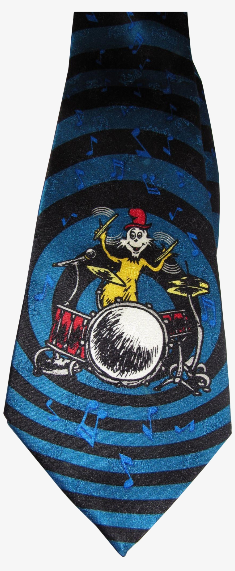 Seuss Cat In The Hat Drummer Pure Silk Tie - Dr. Seuss, transparent png