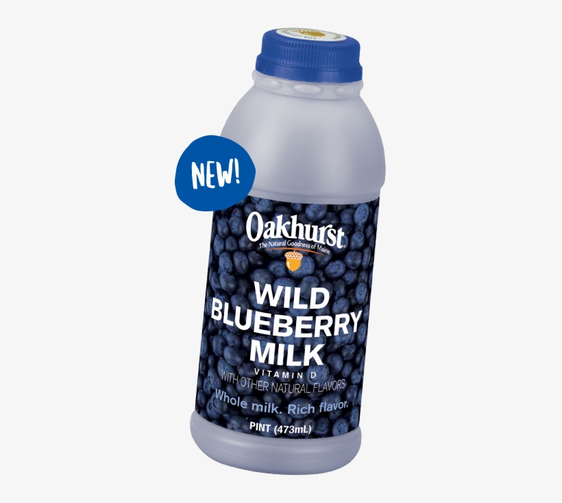 Introducing Wild Blueberry Milk From Oakhurst Made - Oakhurst Wild Blueberry Milk, transparent png