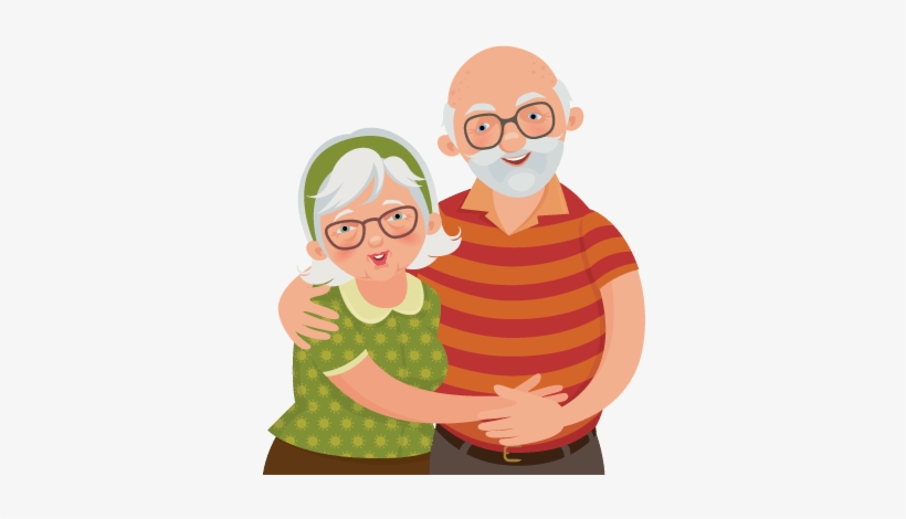 Is - Old Couple Cartoon Png, transparent png