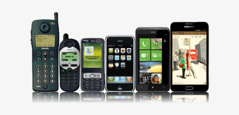 Mobile Phone Evolution Png, transparent png