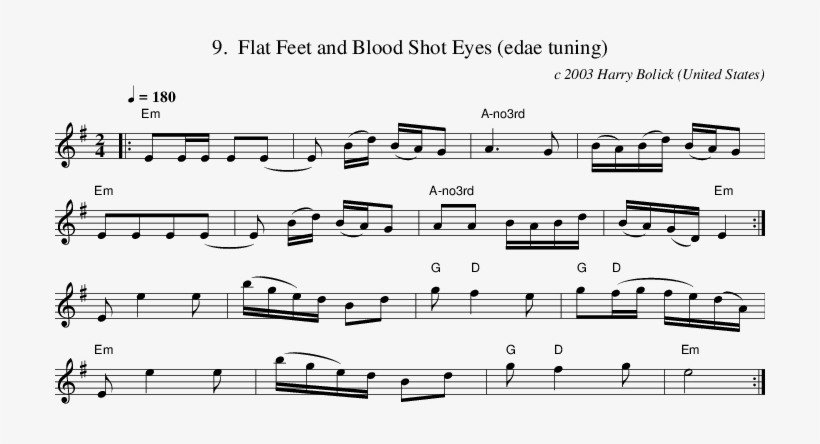 Flat Feet And Blood Shot Eyes - Wall E Piano Sheet Music, transparent png