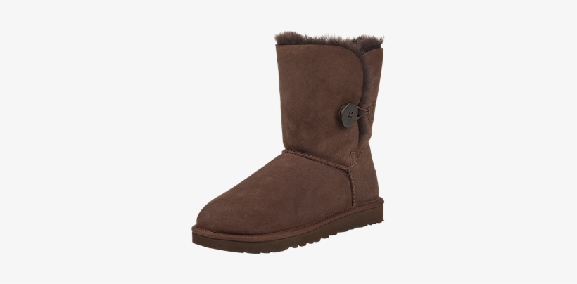 Are Ugg Auzland Sheepskin Real - Nib Ugg Womens Bailey Button Boots Size 10 Chocolate, transparent png