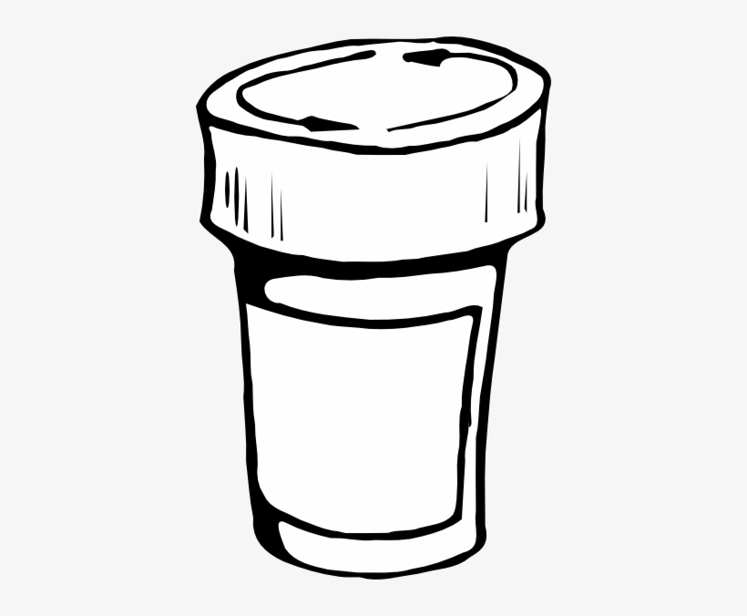 Totetude Pill Bottle Medicine Clip Art At Clker - Pill Bottle Clipart Black And White, transparent png