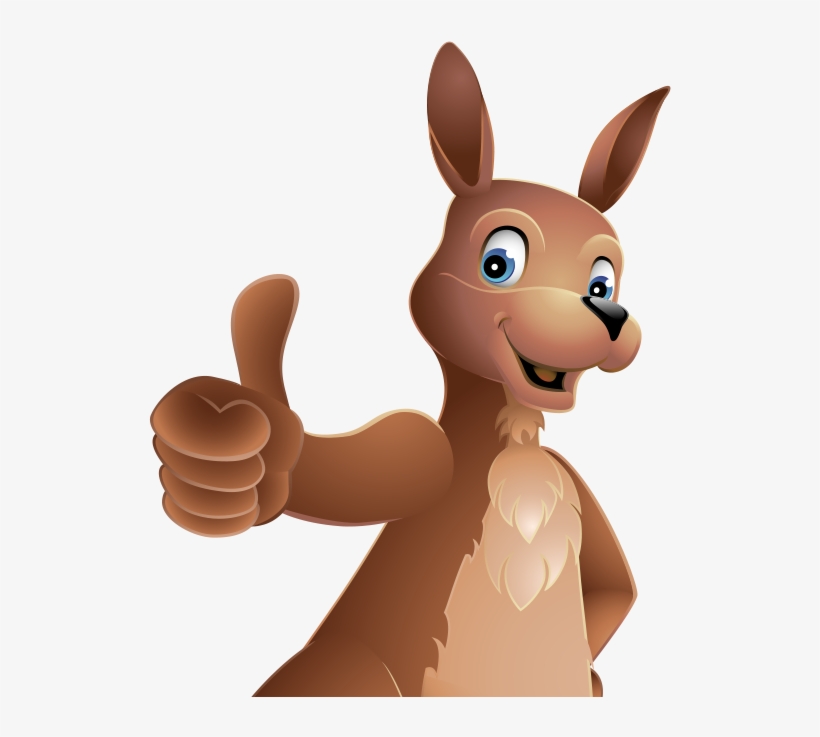 Find Out More - Kangaroo Cartoon Thumbs Up, transparent png