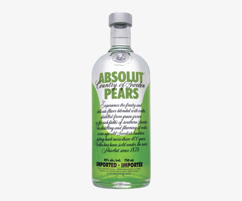 Absolut Pears - Absolut Company Absolut Peppar 1l, transparent png