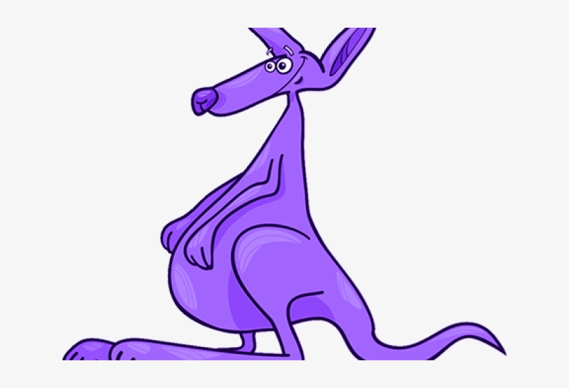 Kangaroo Clipart Purple - Letra K Animada, transparent png