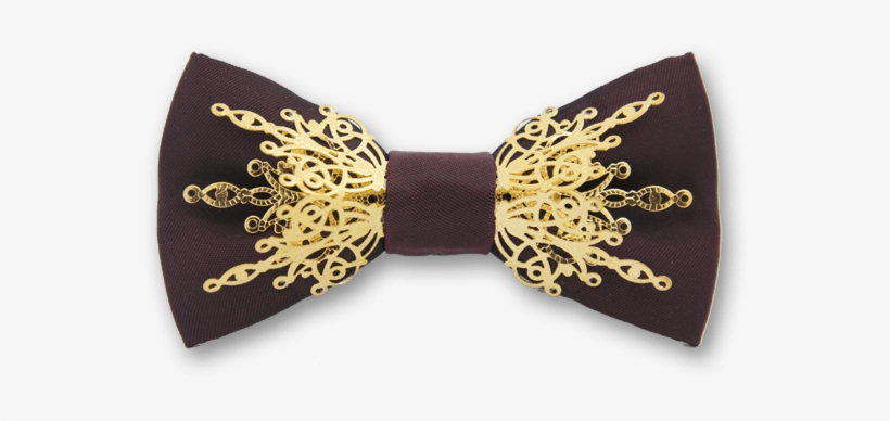 Gothic In Purple Gold Bow Tie - Zeostudio Bowtie, Produced By Weixuwang Studio, Handmade,, transparent png