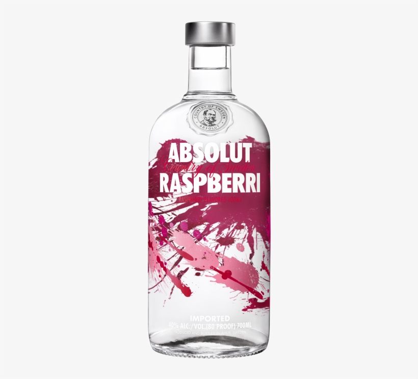 Absolut Raspberri Is Made Exclusively From Natural - Absolut Raspberri Flavoured Vodka, transparent png