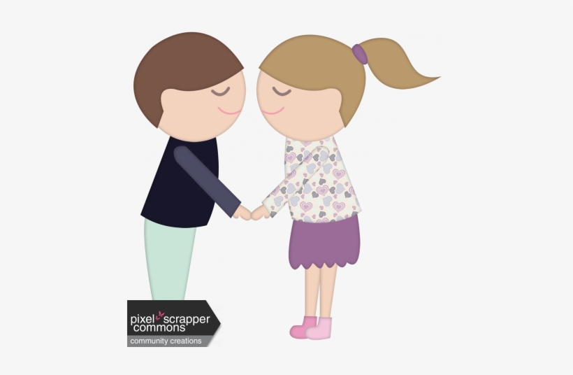 I Love You Kissing Couple - Cartoon, transparent png