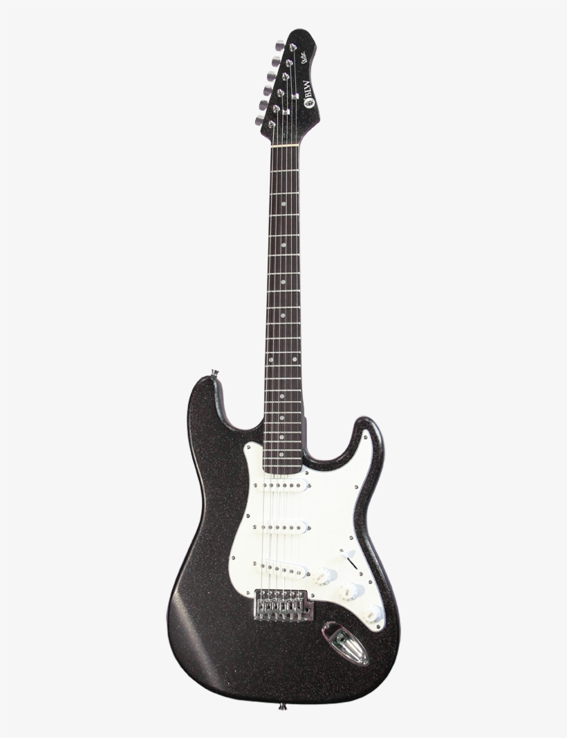 Glitter Finish S Style Electric Guitar - Squier Fat Strat Blue, transparent png