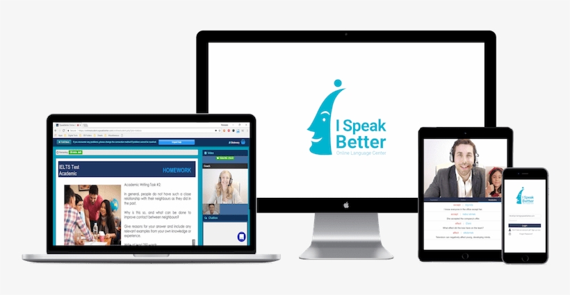 Learn English With Online Teachers - Free Apple Devices Mockups, transparent png