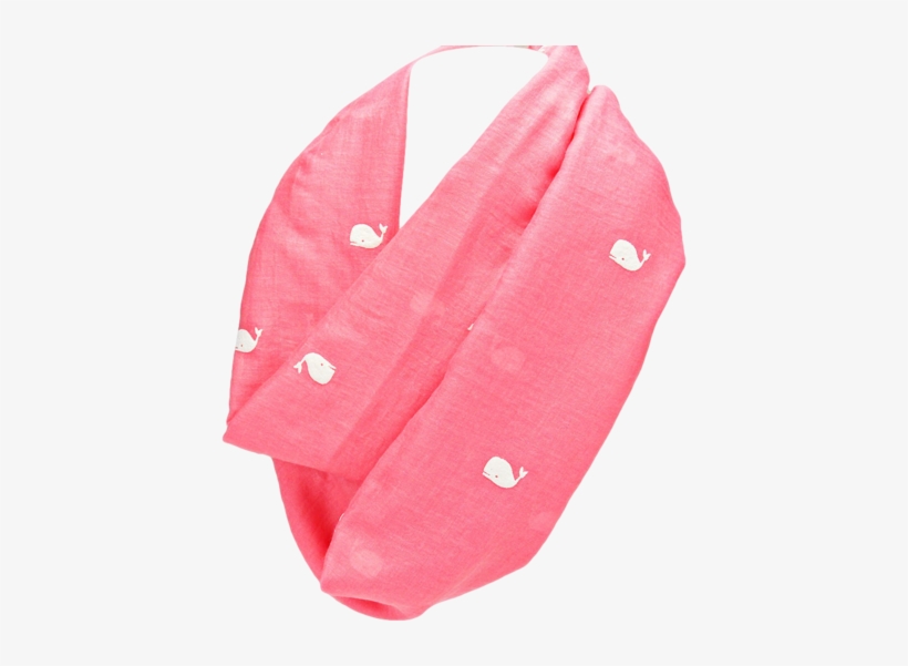 Baby Whale Infinity Scarf, Coral - Beanie, transparent png