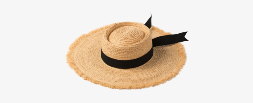 "ipanema" Handmade Summer Straw Wide Brim Beach Hat - Hat, transparent png