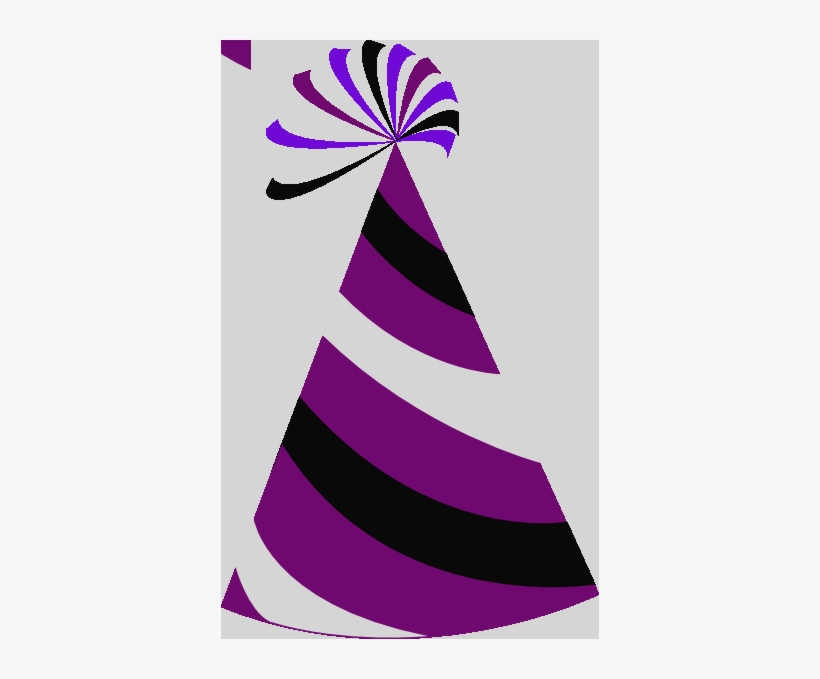 Purple Party Hat Png, transparent png