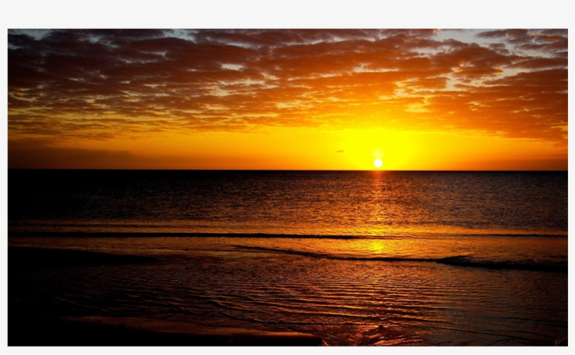Score 50% - Zachód Słońca Nad Oceanem, transparent png