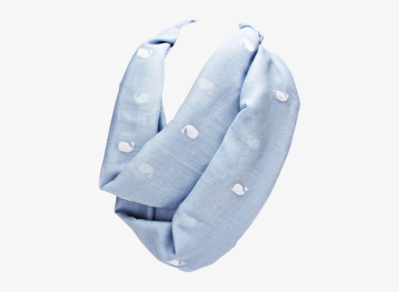 Baby Whale Infinity Scarf, Blue - Bib, transparent png