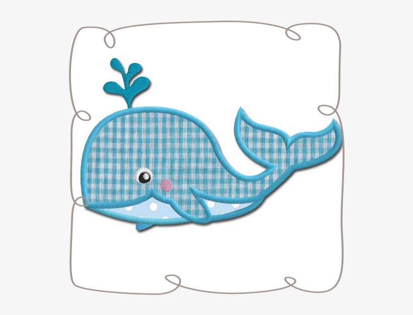 Whale Applique Machine Embroidery Design Pattern-instant - Cartoon, transparent png