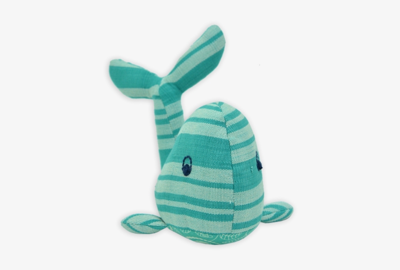 Handloomed Baby Whale - Turquoise, transparent png
