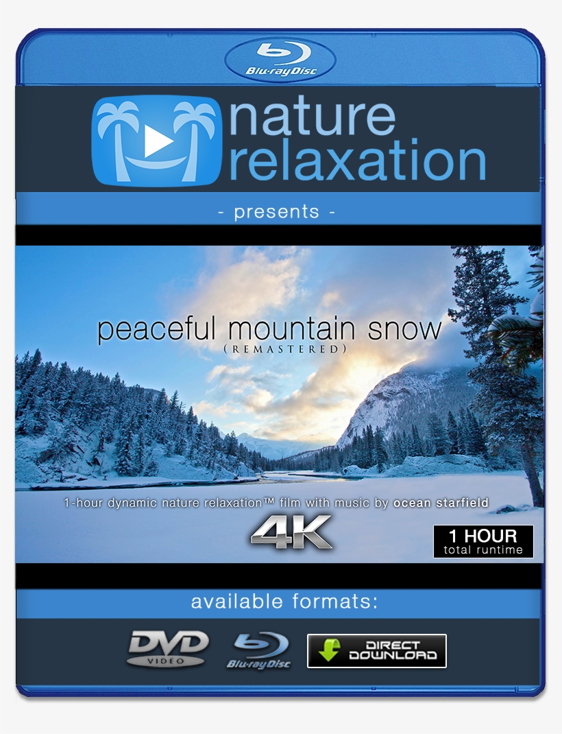 "peaceful Mountain Snow " 1 Hr Dynamic Nature Film - 4k Resolution, transparent png