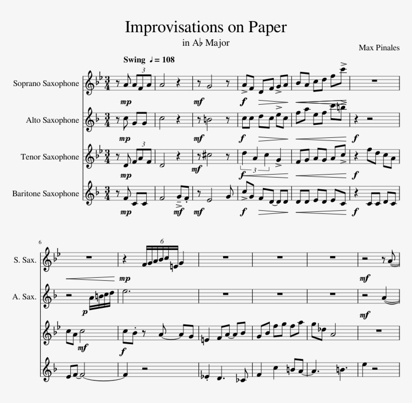 Improvisations On Paper Sheet Music Composed By Max - Lotus Pond, Kaohsiung, transparent png