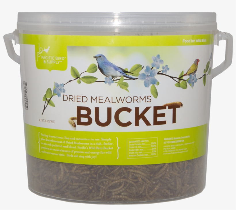 Dried Mealworm Bucket - Pacific Bird Dried Mealworms - Dried Mealworms 5lb, transparent png