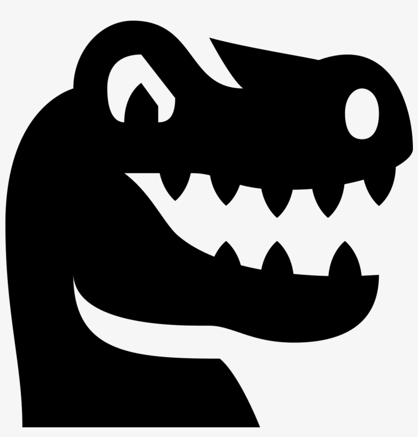 There Is A Dinosaur Head That Looks Like A T-rex With - Illustration, transparent png