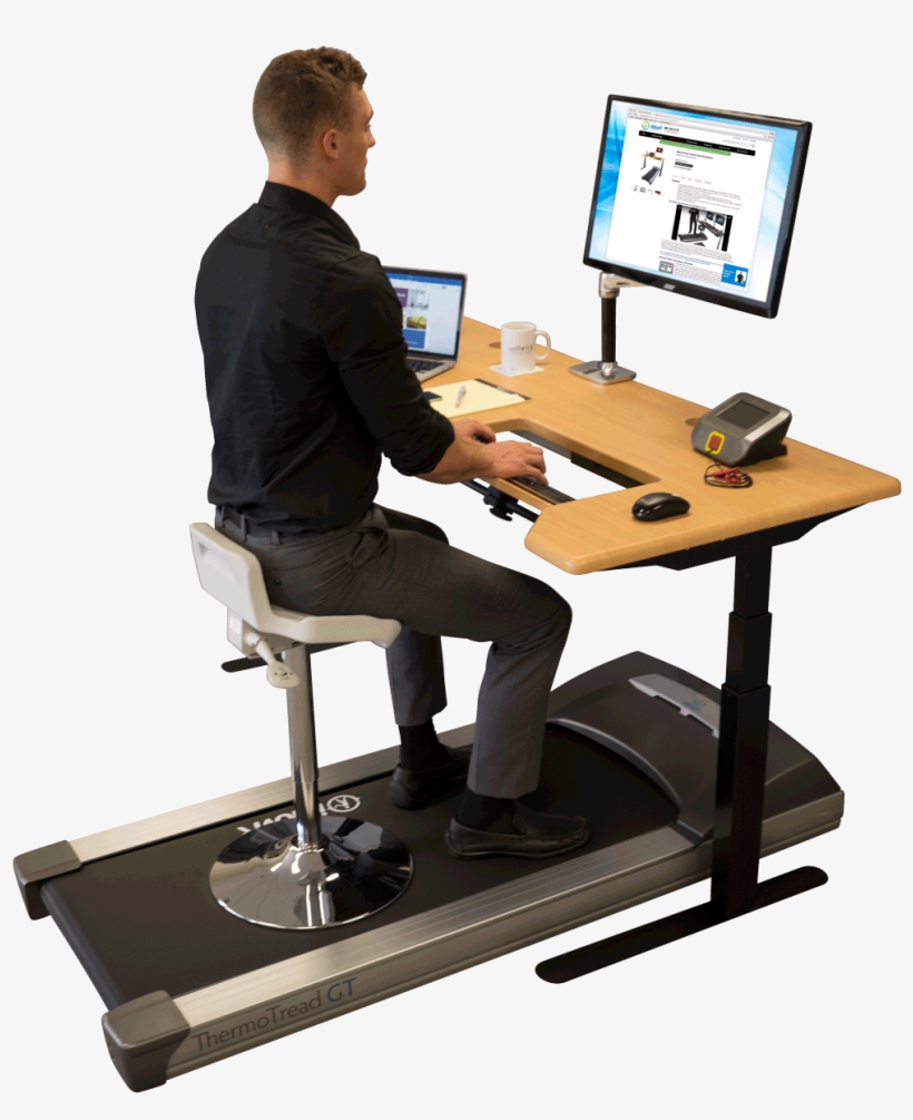 Rent A Treadmill Desk For $99/month - Under Work Desk Treadmill, transparent png