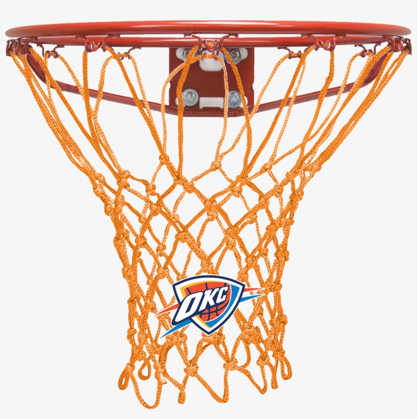 Oklahoma City Thunder Orange Basketball Net - Basketball Ring, transparent png