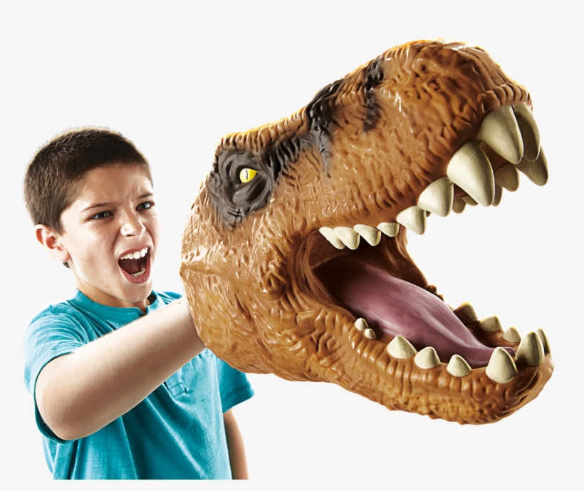 Jurassic World Chomping Dino Head Hand Puppets Tyrannosaurus, transparent png