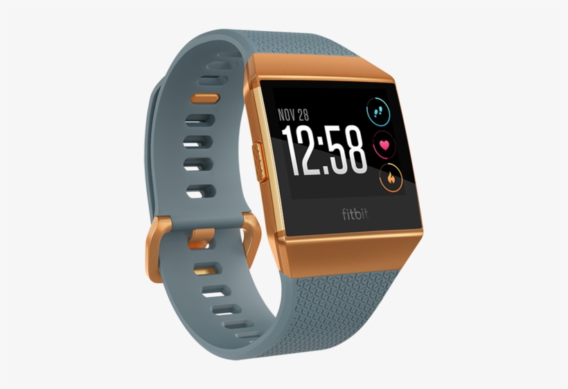 Fitness Smarts - Fitbit Ionic Slate Blue/burnt Orange, transparent png