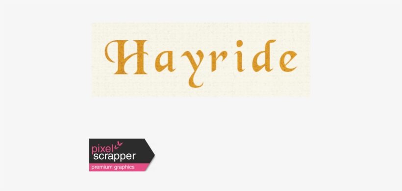 Hayride Word Art - Beautiful Word, transparent png