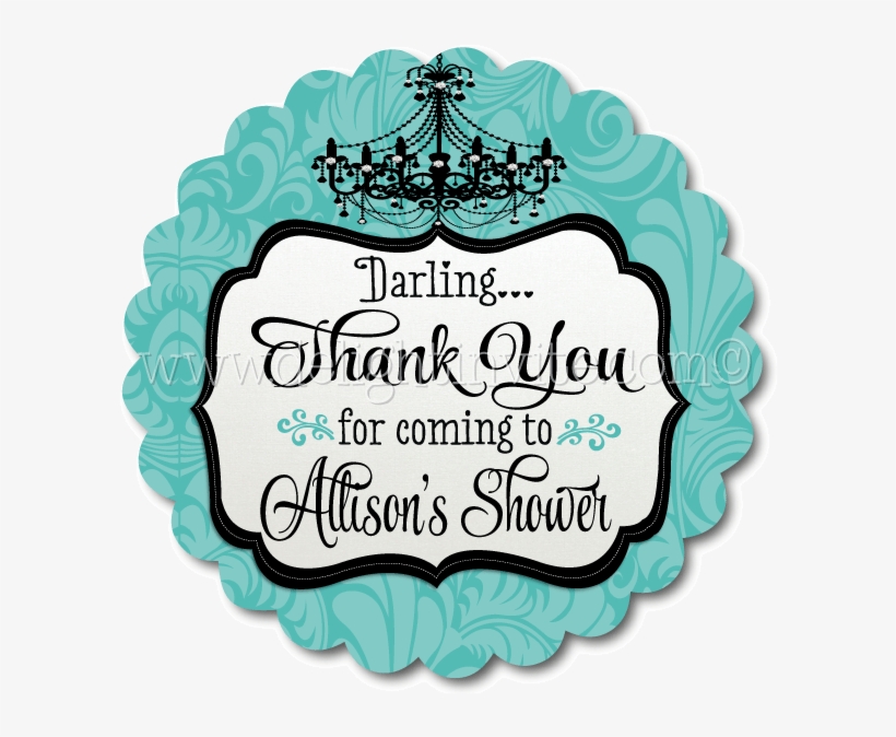 Breakfast At Tiffanys Shower Favor Tags [di-1511ft] - Breakfast At Tiffany's Favor Stickers, transparent png