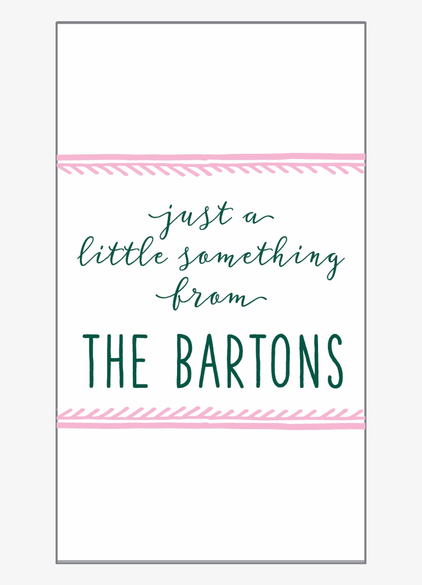 Bordered Gift Stickers - Handwriting, transparent png