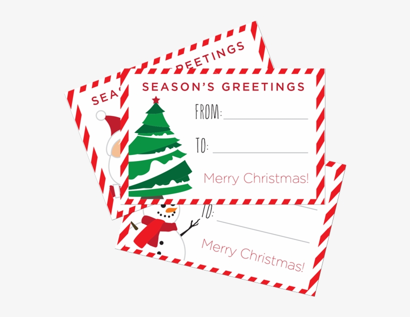 Christmas Gift Tags Christmas Gift Tags - Christmas Tree, transparent png