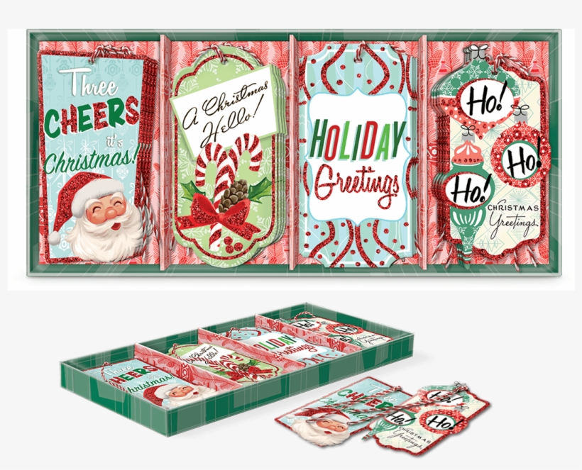 Retro Patterns Gift Tags - Molly & Rex Gift Tags Holiday Retro 16 Pc, transparent png