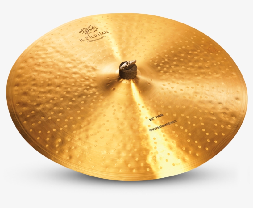 22 K Zildjian Constantinople Thin Rides Overhammered - Zildjian 22" K Constantinople Thin Ride Over Hammmered, transparent png