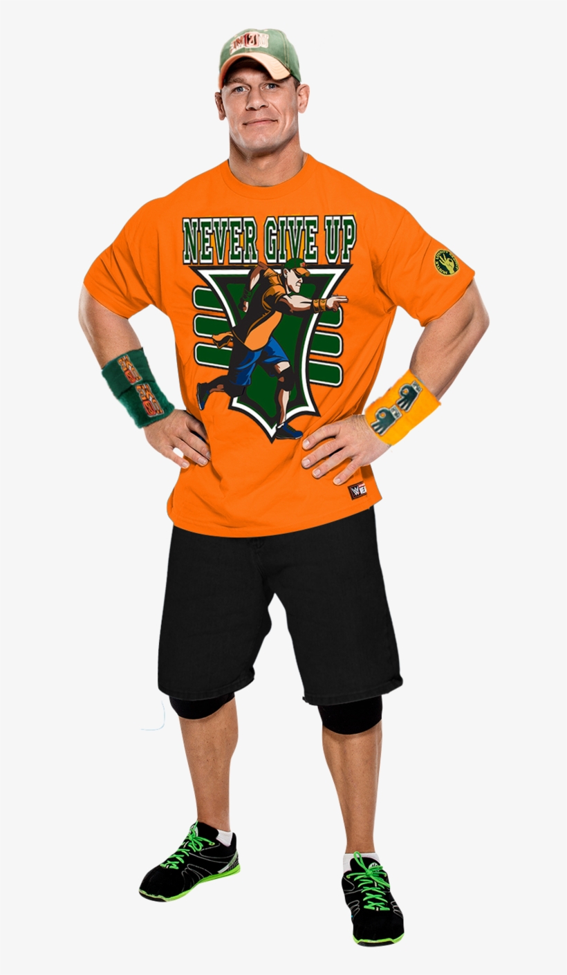 John Cena - Cardboard Cutouts: Wwe - John Cena Light Blue Shirt, transparent png