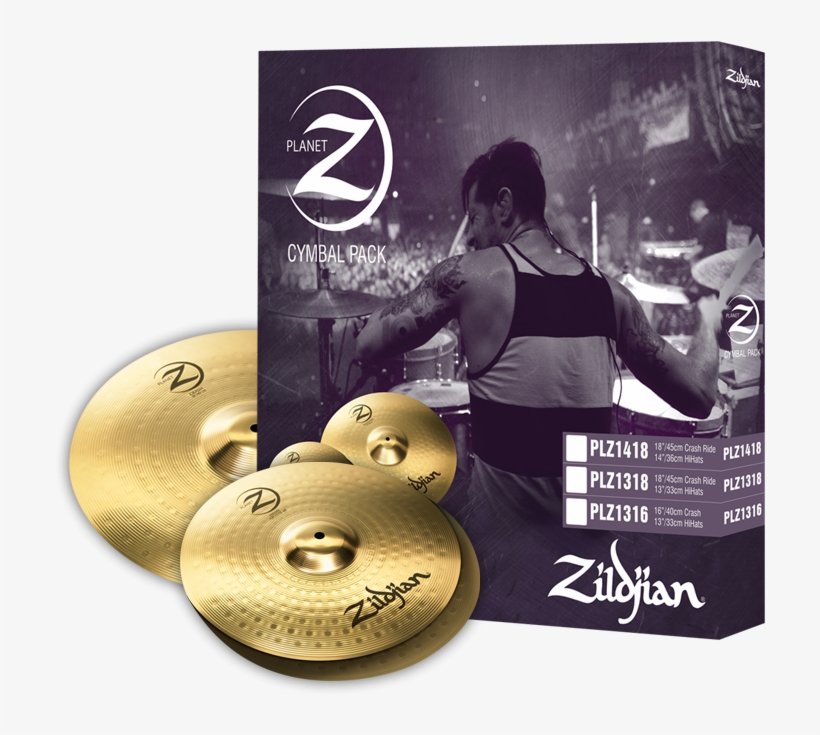Zildjian Plz1316 Planet Z 3 Cymbal Pack - Zildjian Pack Plz1316 Planet Z Cymbals Hh13 C16, transparent png