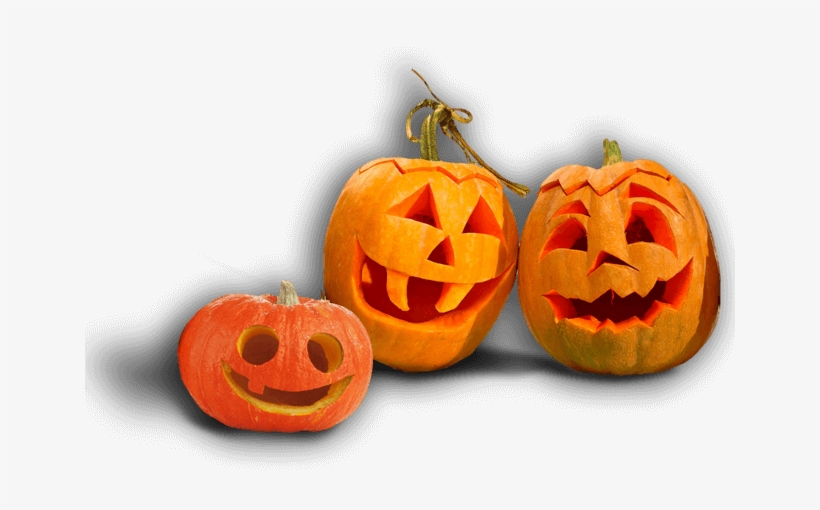 Group Of Hand Carved Pumpkins - Carved Pumpkin Png Transparent, transparent png
