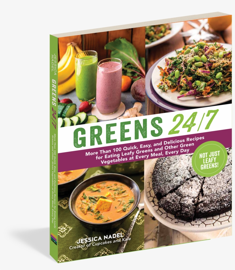 Cover - Greens 24/7 By Jessica Nadel 9781615192274 (paperback), transparent png