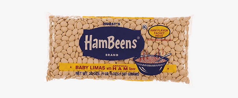 Baby Limas With Ham Flavor - Hursts Hambeens Pinto Beans, With Artificial Ham Flavor, transparent png