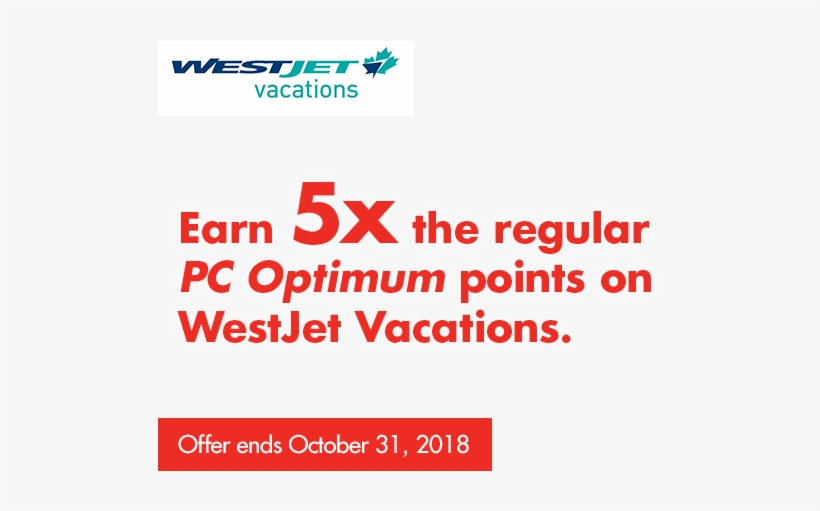 Banner - Westjet Vacations, transparent png