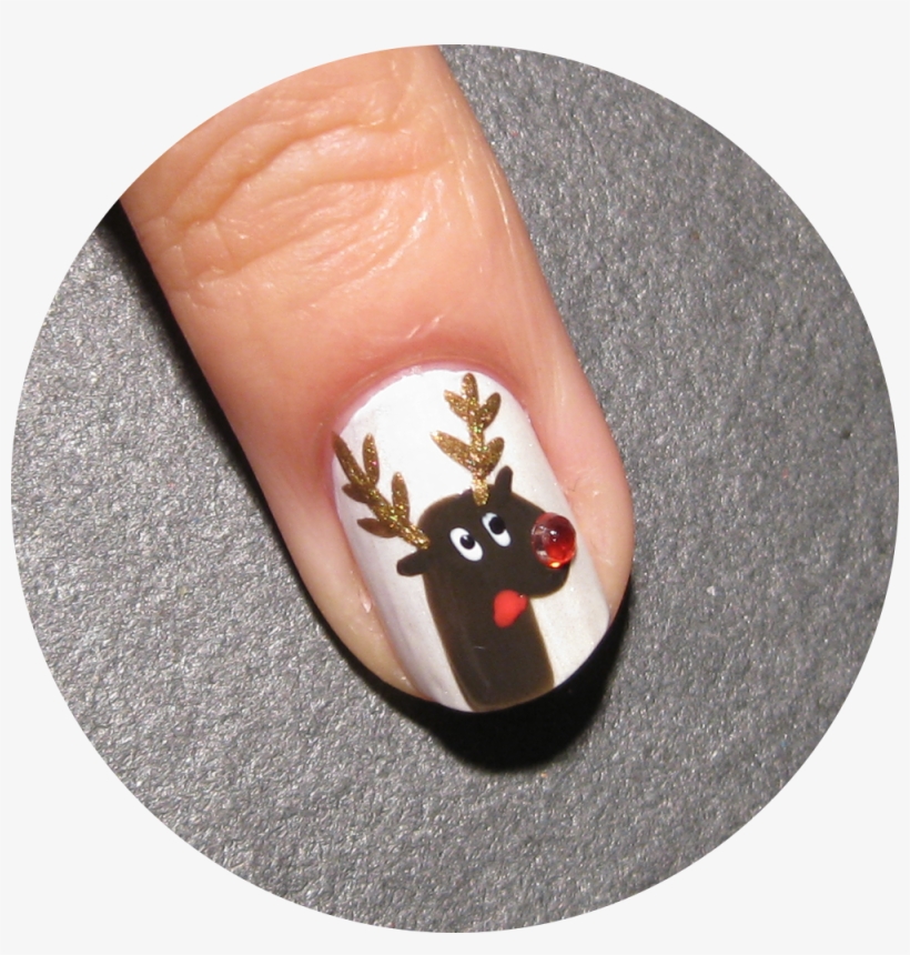On The Rest Of My Nails I'm Wearing China Glaze Ingrid - Reindeer, transparent png