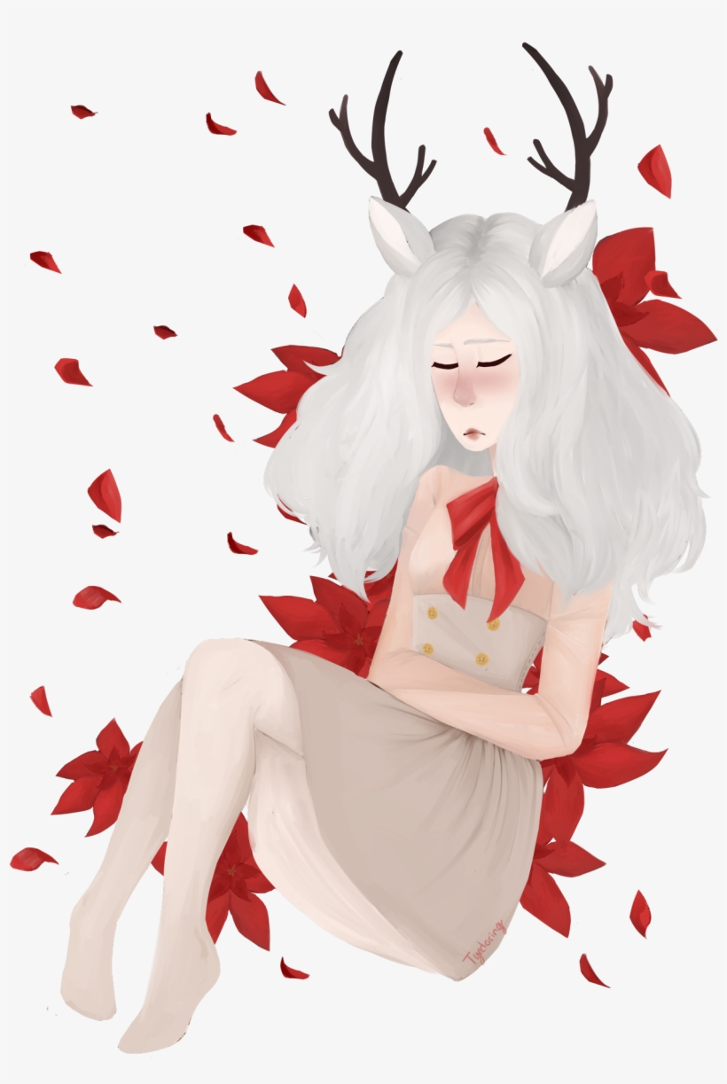 Transparent Reindeer Antlers Tumblr - Reindeer, transparent png