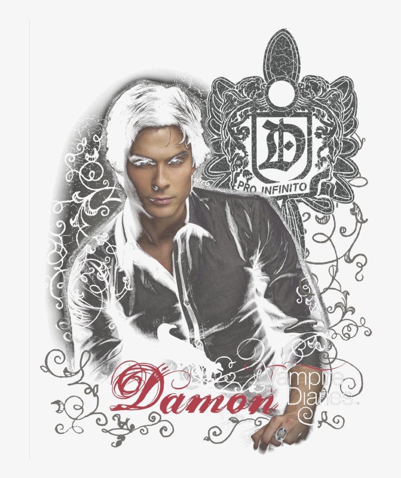 Vampire Diaries Damon Youth Hoodie - Vampire Diaries Supernatural Drama Tv Series Damon, transparent png