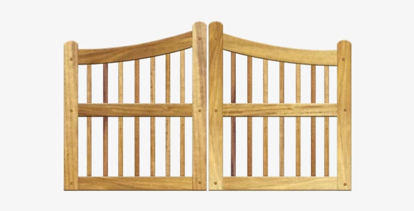 Beautiful Open Panelled Gate Design Made From The Finest, - Wooden Open Gate Transparent, transparent png