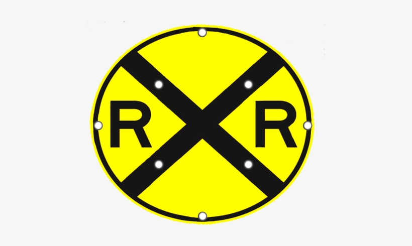 Flashing Led W10-1 Railroad Advance Warning Sign - Clip Art Road Sign, transparent png